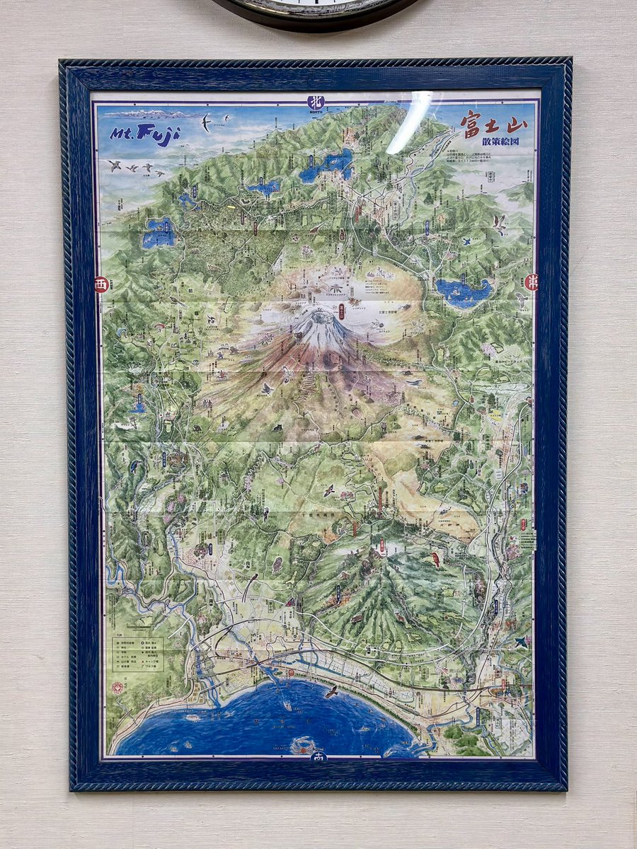 #MapsInTheWild a detailed illustration of Mount Fuji’s surrounding areas 🗻

Found this map at Mishima Taisha Shrine. The deeper you explore the map, the more intricate details you could uncover
