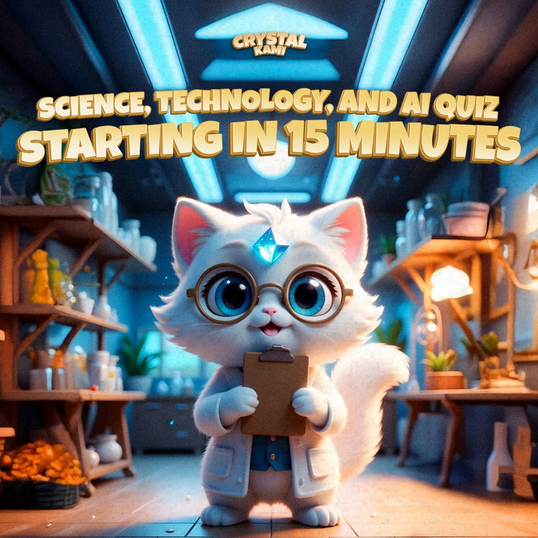 Science, Technology, and AI Quiz: Starts in 15 Minutes! 

Our educational exploration of new technologies and their significance is about to begin! Dozens of fascinating, exciting, and refreshing questions (and answers) about Artificial Intelligence (AI), Blockchain, and Science