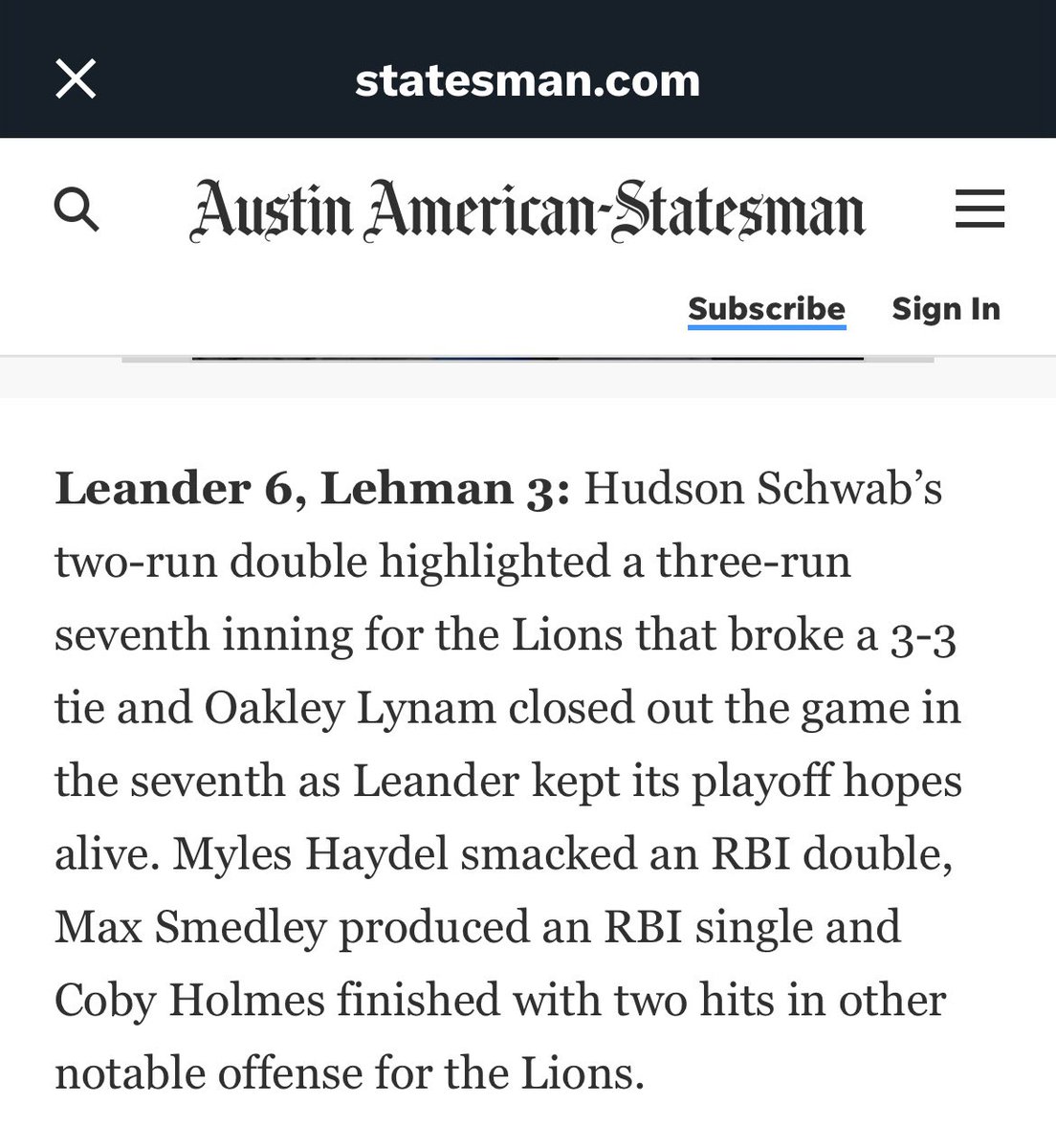 Thanks for the mentions <a href="/varsity_news/">Varsity News</a>