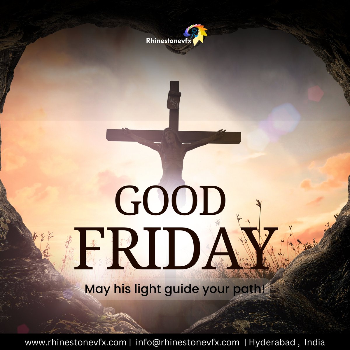 rhinestone_vfx's tweet photo. May his light guide your path. Happy good Friday.

#Goodfriday #goodfriday2025 #rhinestonevfx #vfx #vfxcompany #vfxhyderabad #vfxindia #vfxcompanyinhyderabad #topvfxcomapniesinindia #topvfxcompanies2025 #offshorevfxcomany #bestvfxoffshorecompany https://t.co/Vqr1bggCT9