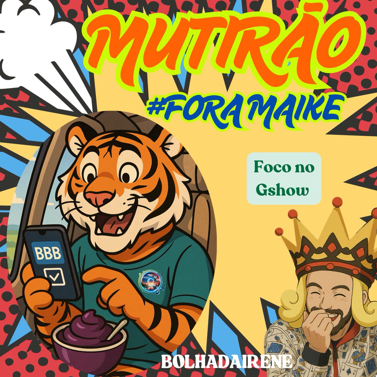 🫧 MUTIRÃO  BOLHADAIRENE 🫧 

🗳️ A cada 10 votos em MAIKE
comente um emoji aqui.

⏰ ENCERRA ÀS 18H.

🚨 O voto é para ELIMINAR, vote em MAIKE

🎯 META: DOBRA A META 
 
🔗 : gshow.globo.com/realities/bbb/…
  #BBB25                            
#BolhadaIrene 🫧