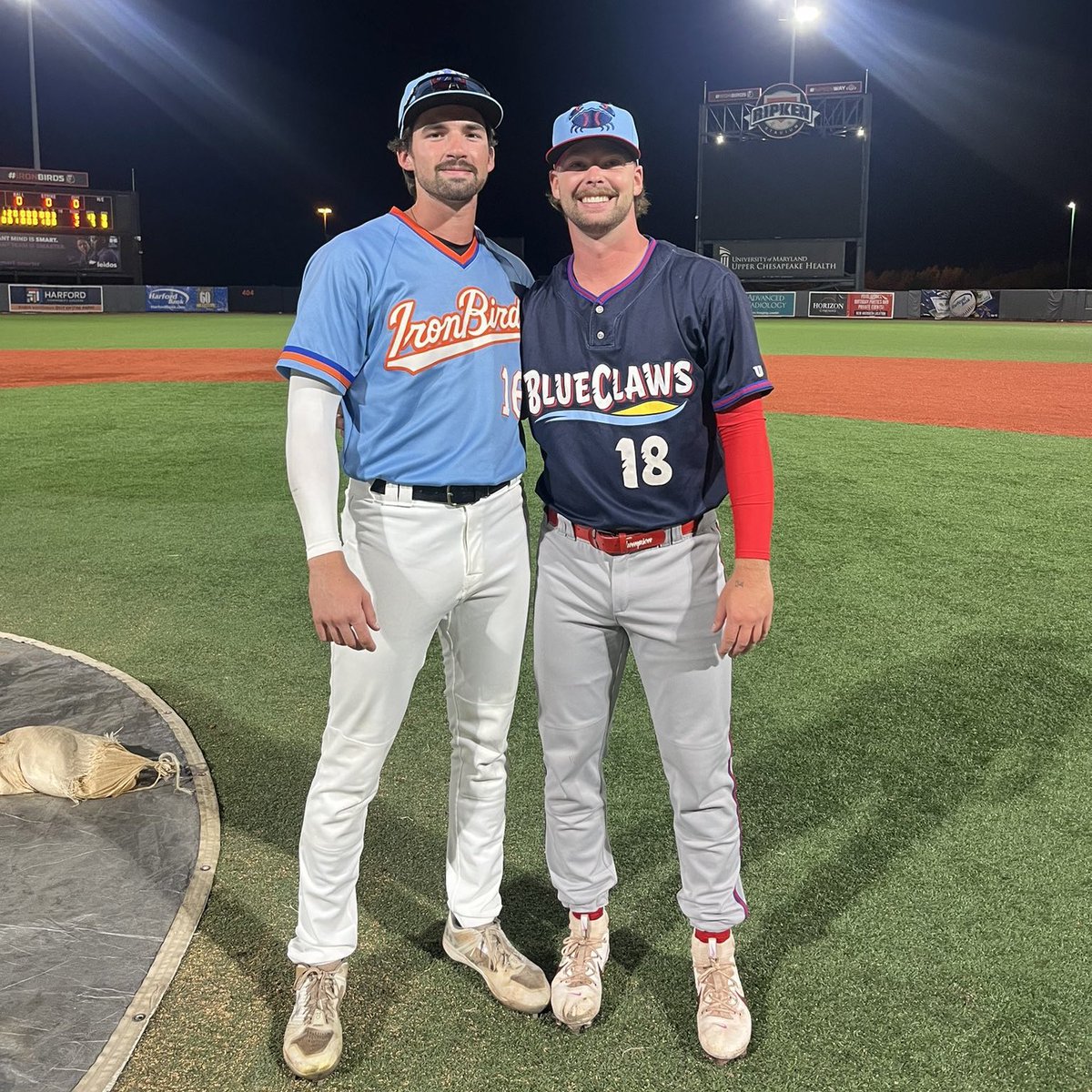 We have several #ProNiners potentially facing off this week. Jake Cunningham and the <a href="/IronBirds/">Aberdeen IronBirds</a> are playing at <a href="/BlueClaws/">Jersey Shore BlueClaws</a> with <a href="/paxtonthompson7/">Paxton Thompson</a> in the bullpen. 

#ProNiners
<a href="/CharlotteBSB/">Charlotte Baseball</a>