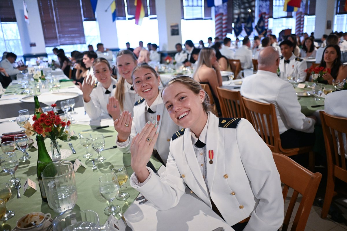 USCGAcademy's tweet photo. Honoring the traditions of the Seven Seas!

The Class of 2026 just sealed the deal at the annual Ring Dance, officially receiving their class rings!

A night full of pride, tradition, and camaraderie.

#USCGA #RingDance #Classof2026 #OneStepCloser

Photos by: Brad Clift https://t.co/pQlblzCpQJ