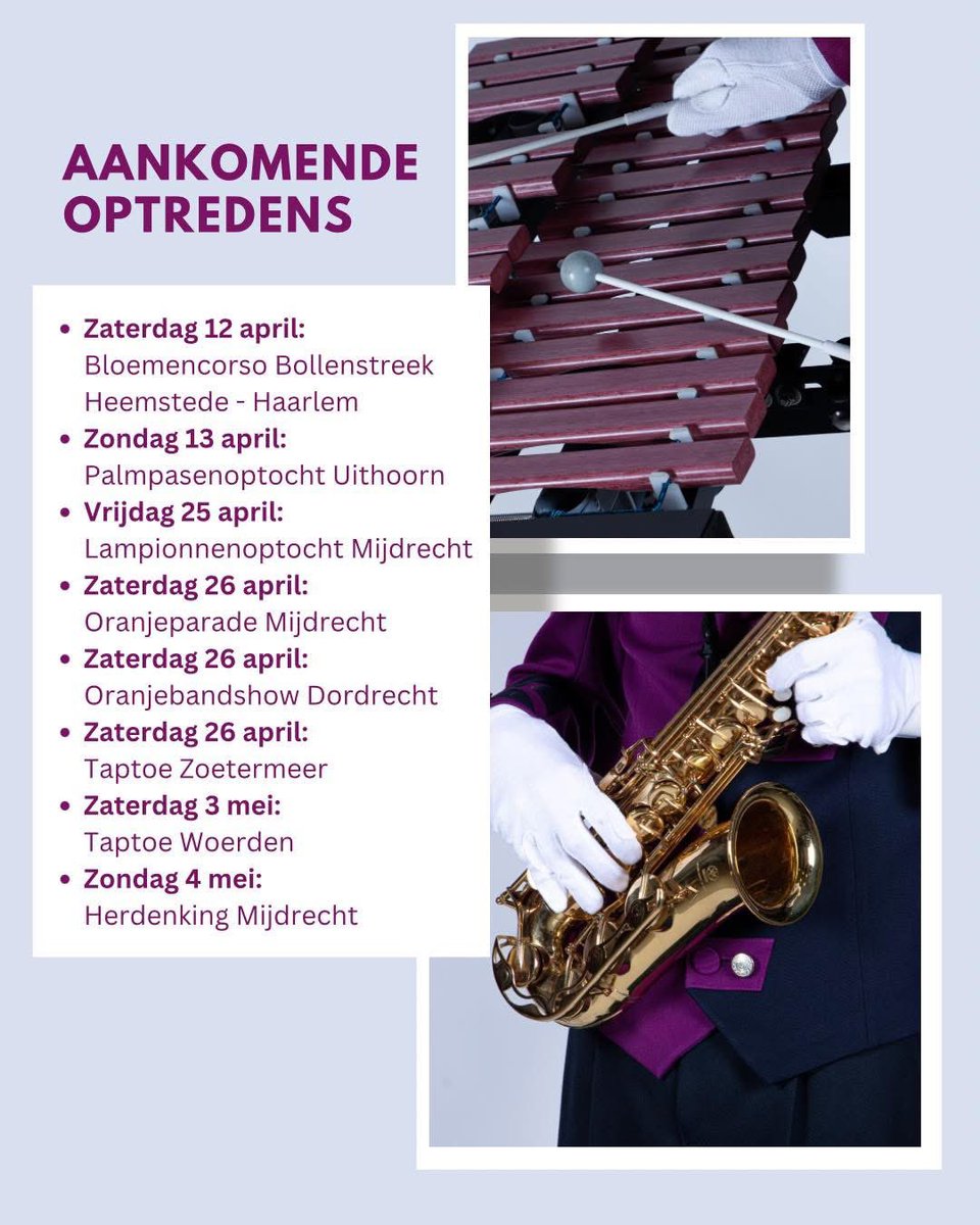 💜🎺VIOS IS VAN START🎺💜

Het seizoen is weer begonnen voor Show &amp; Marchingband VIOS! Afgelopen zaterdag presenteerden we met trots onze nieuwe show Rhythm of Desire tijdens onze Seizoenpresentatie. Wat was het fijn om weer op het veld te staan!