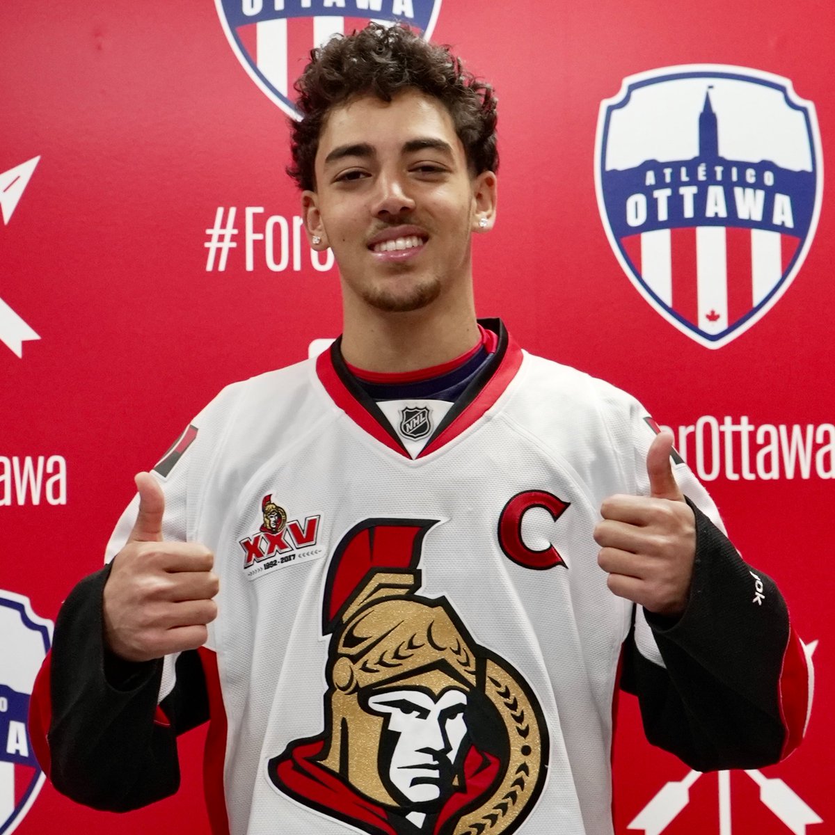 atletiOttawa's tweet photo. Congrats to the @Senators who've punched their ticket to the @NHL Playoffs 🚗💨🛣️🏆✅

The Atleti Family is all in — officially part of #SensArmy and cheering you on all the way #GoSensGo 👏🏻❤️🤍 https://t.co/UQXF1149Wv