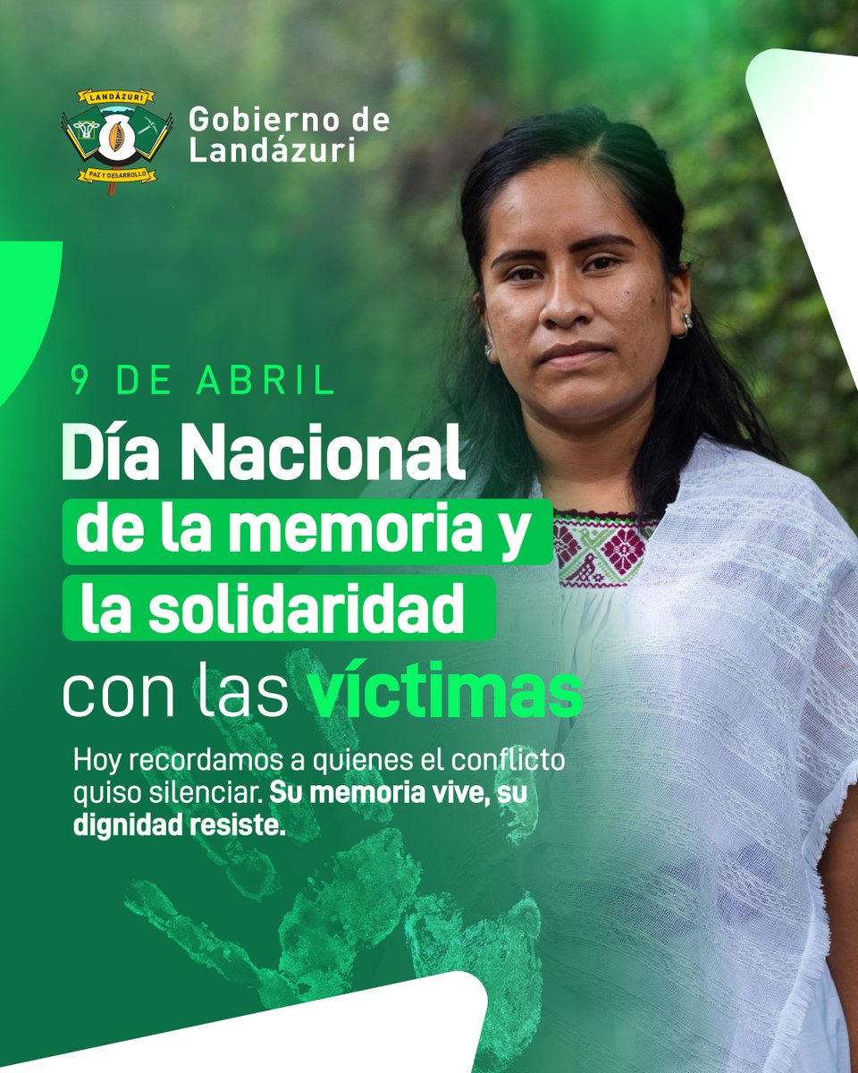 GobdeLandazuri's tweet photo. Hoy conmemoramos el Día de las Víctimas, un momento para rendir homenaje a aquellos que han sufrido, perdido o enfrentado adversidades. Recordemos con respeto y solidaridad, y sigamos trabajando por un futuro de paz, justicia y memoria. #DíaDeLasVíctimas #MemoriaYJusticia https://t.co/D1fI63PvYX