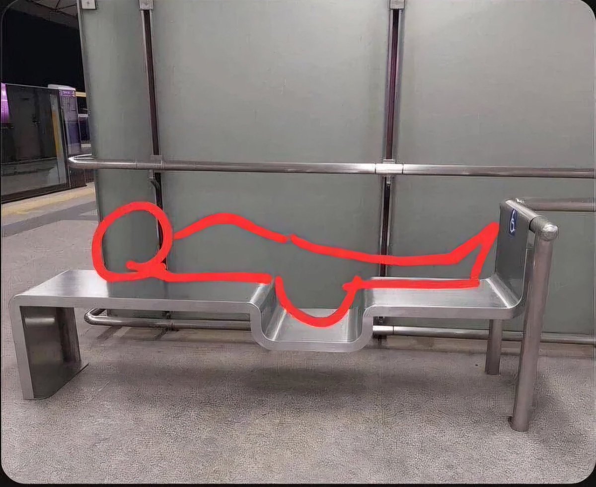 Están buenas las bancas-cama del
Metro de Medellín.