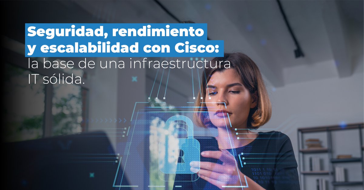 AGEDOSBusiness's tweet photo. 🌐 En AGE2, te ayudamos a construir una infraestructura IT robusta y preparada para el futuro.

Gracias a Cisco, podrás optimizar tus redes, fortalecer la seguridad y escalar tu infraestructura según las necesidades de tu empresa.

#ciberseguridad #cisco #seidor https://t.co/j9cVlPdFyY