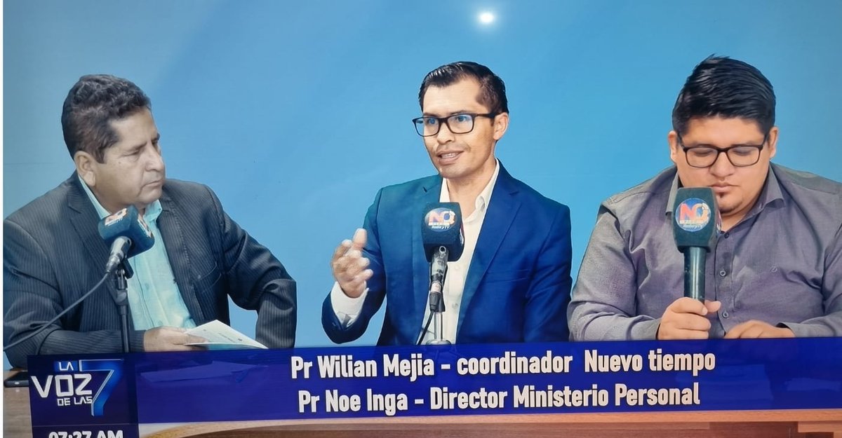 📚✨ Hoy llevamos esperanza a través de la radio y televisión Nueva Q de Nueva Cajamarca promocionando el libro La Clave del Cambio. #ImpactoEsperanza.
#LeeOraImpacta 💙