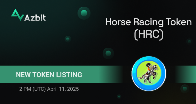azbit_news's tweet photo. New Listing: Horse Racing Token (#HRC)

✅Deposits, trading &amp; withdrawals will open at 2 PM (UTC) April 11, 2025.
Trading pair: HRC/USDT.

🚀Congratulations to @Tfarmio team and welcome to https://t.co/3Oi5oRAJjB!

#HorseRacingToken #TFARM #HorseRacing #GameFi #P2E #TON #gaming https://t.co/k8jNdch0PJ