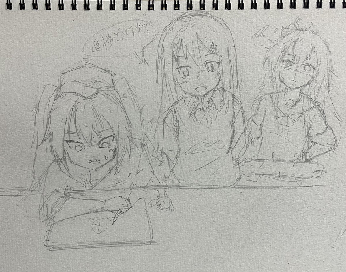 これは昨日ジークアクス待機時間で描いたらふ🦀 