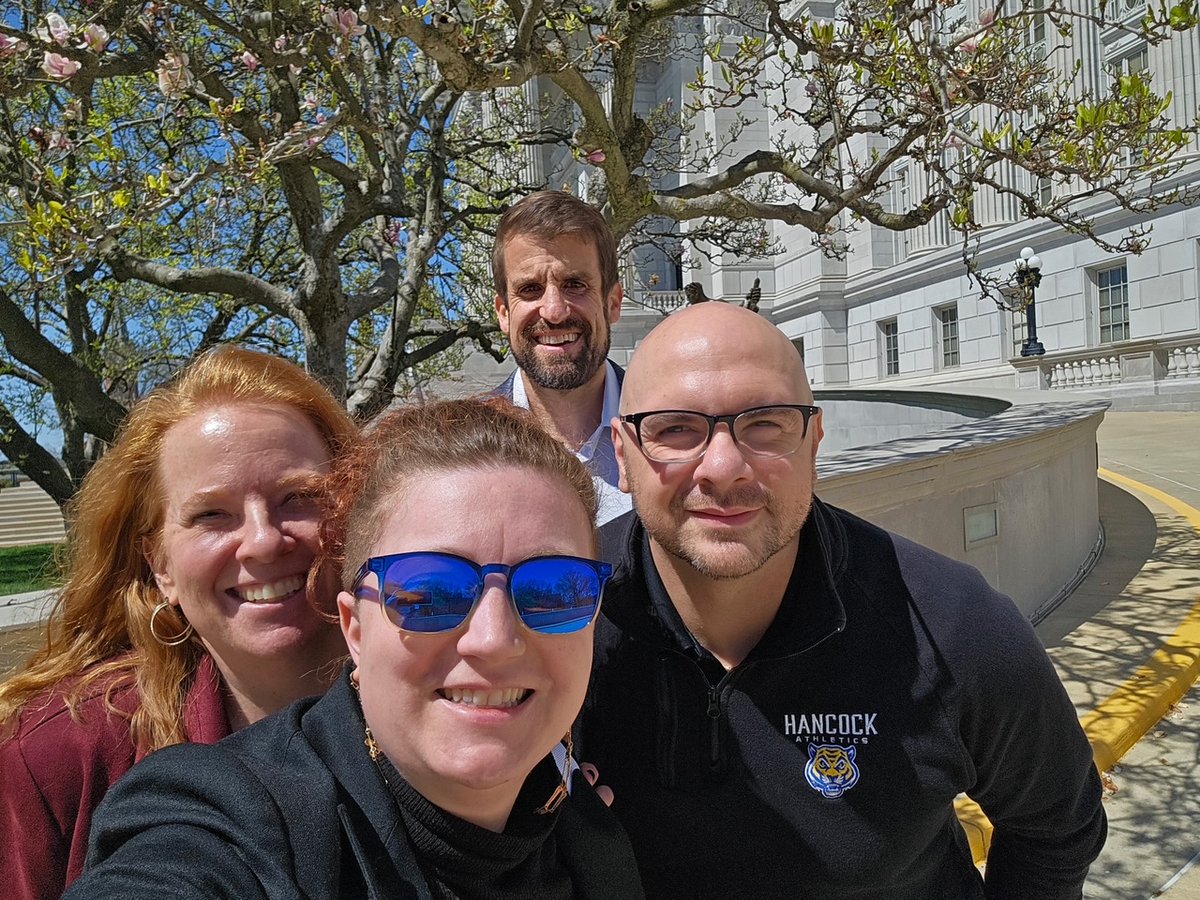 MGarasciaPRIDE's tweet photo. A big thank you to all of the MO Legislators @KathySteinhoff @DougBeck562 @MikeHenderso12 @TracyMcCreery &amp; Dr. Kem Smith who met with us at the State Capitol to discuss upcoming legislation regarding schools. Use your teacher voice to reach out to your reps #HPSDtigers @EducPlus https://t.co/M7XJsdpmmv