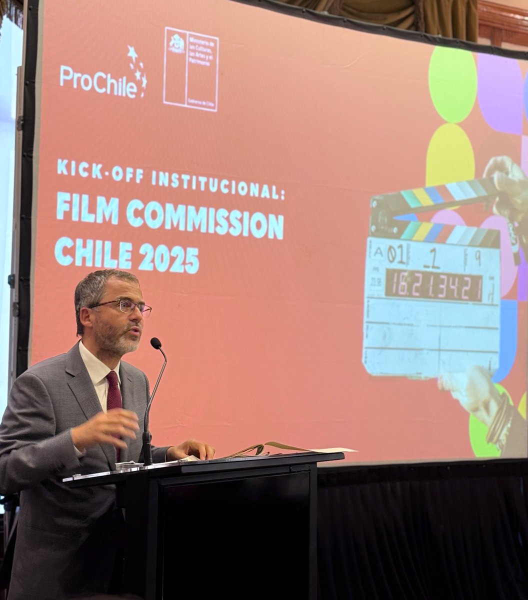 <a href="/culturas_cl/">Ministerio de las Culturas</a> <a href="/Culturas_RM/">Cultura Metropolitana</a> <a href="/Corfo/">Corfo</a> <a href="/MarcaChile/">Imagen de Chile</a> <a href="/ProChileRM/">ProChile Región Metropolitana</a> <a href="/ProChile_Oh/">ProChile O'Higgins</a> <a href="/cinemachile/">Cinemachile</a> "En 2024, las exportaciones de servicios audiovisuales alcanzaron los US$ 76 millones, esto refleja el crecimiento de la industria y la recuperación de la actividad previa a la pandemia y el posicionamiento en los mercados internacionales", Director General, Ignacio Fernández 📽️