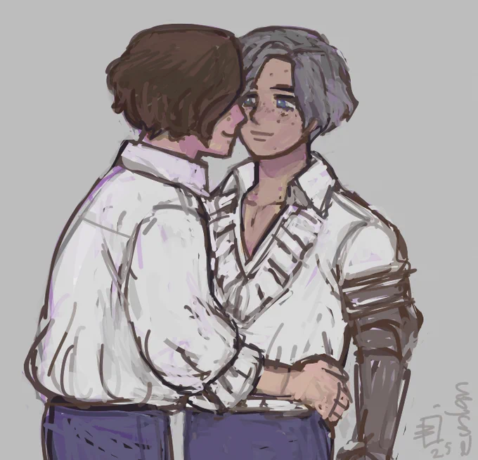 Found this somewhat presentable Carlo/P doodle in my WIP folder might as well post 