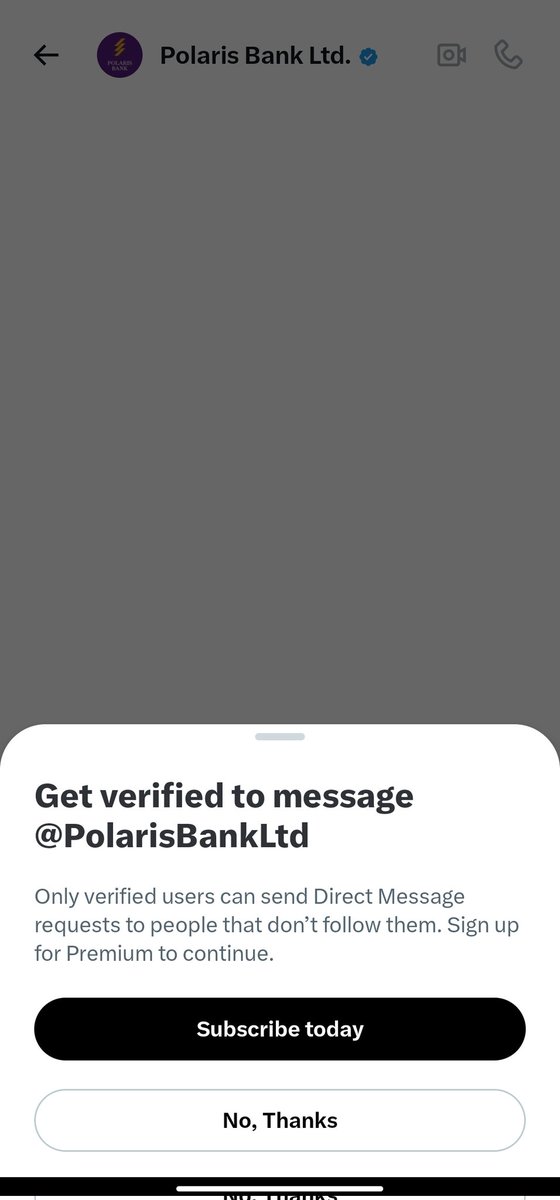 jozy04's tweet photo. @PolarisBankLtd I tried to send a complaint via Dm and I get this https://t.co/9rn90ckVE6