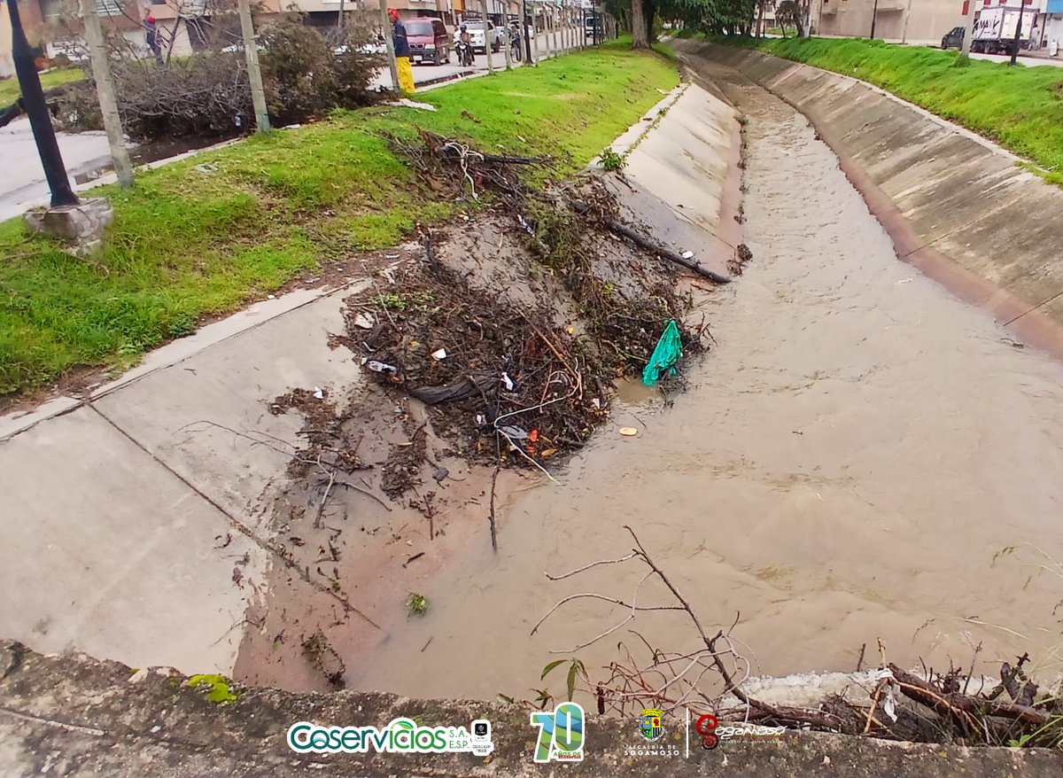 #Hoy realizamos labores de limpieza, retiro de escombros, árboles secos, caída de un árbol que ocasionaba riesgo en la Cra. 20 con Tran. 20, puente ubicado en este sector. 🧹🌳
Realizamos  mitigación de los riesgos que dejan las fuertes lluvias 🌍😊 #CiudaddelSolPueblodeAcero