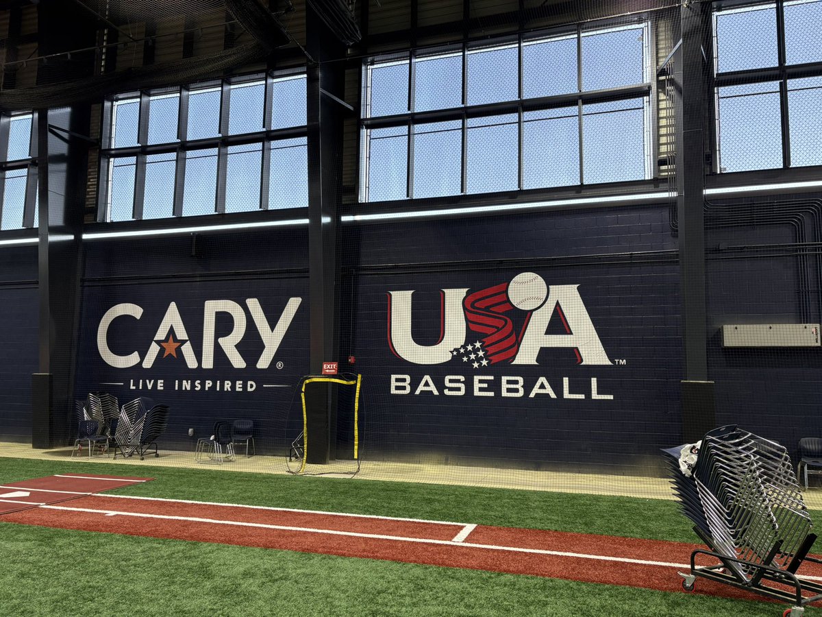 TomRiginos's tweet photo. Proud sponsor of USA Baseball and the National High School Invitational ⚾️⚾️
We are all set up for a great week of high school baseball in Cary, NC!
@NettingPros / @Stadionic
#NettingPros / #Stadionic https://t.co/nqUCse0kQH