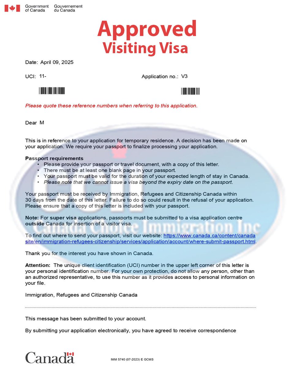 canadachoice1's tweet photo. WOW! another visit visa approval now!
Congratulations to our client💃🕺
Send us a Dm, Let us help you.
.
.
.
#visitvisa #studyvisa #amazingdream #canadachoiceimmigrationinc #visaapproval #canadiandream https://t.co/QEav96ZpFW