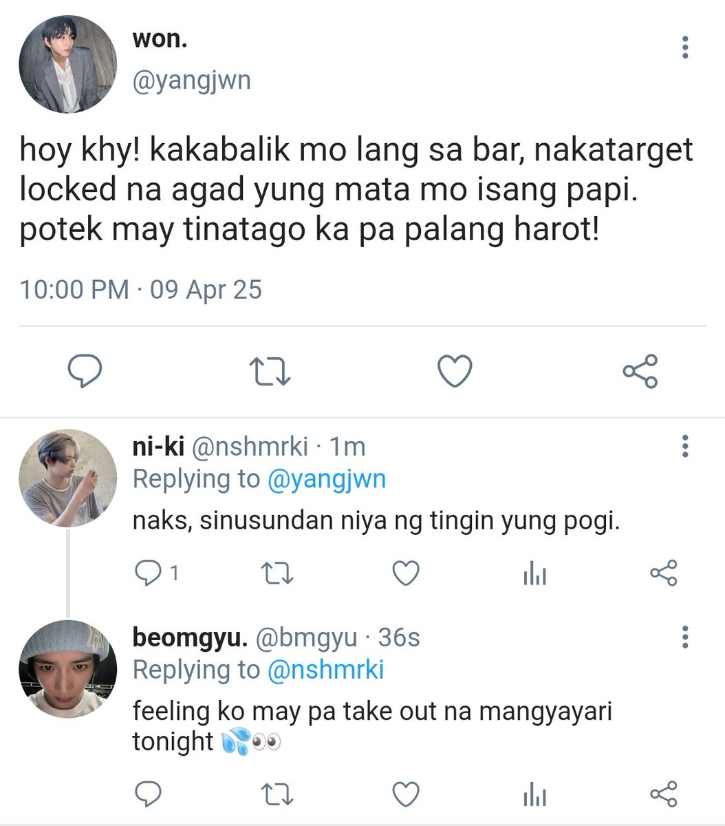 HSNGLOUVRE's tweet photo. CHASING CHANCES
—a #heejake taguan ng anak au

khy (sjy) made a drunken love confession to hiro (lhs) leading to a one-night stand, yet the next morning, he's rejected. years later, fate had them meet again and tables  had turned—coz it was now hiro who wanted a chance with him. https://t.co/9NnYKKRanN