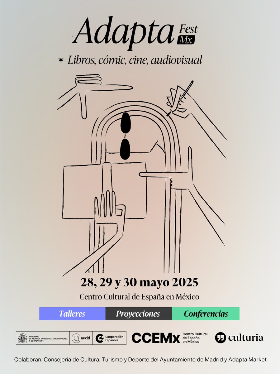 ¡#AdaptaFest llega a México!

Porque nos gustan las buenas historias y porque nos gustan más en todas sus formas.
Adaptar es trasladar, adaptar es elegir y para otras y otros, es reescribir. #AdaptaFest nos acerca a este proceso para conocer todas las vidas posibles de una