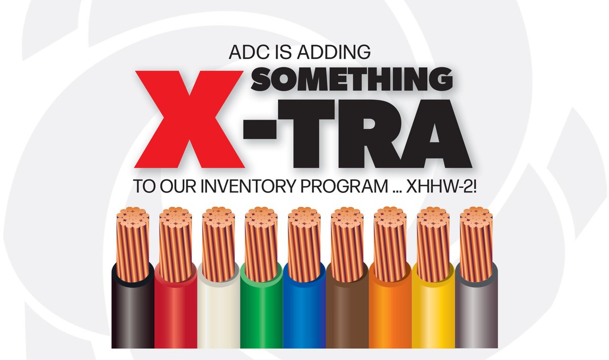 ADCable's tweet image. ADC is now stocking XHHW-2 CU, 14 AWG - 1000MCM — available now at our Georgia warehouse! 🚚

Trust ADC for X-PERT help and X-CELLENT service on all your wire &amp;amp; cable needs.

📞 Contact your factory rep today for pricing &amp;amp; availability!

#XHHW #InStockNow #ElectricalDistribution