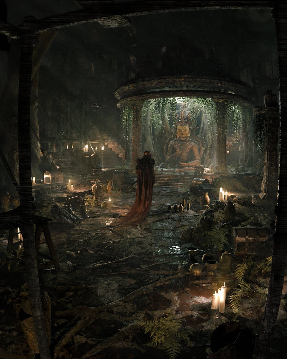 nivellium's tweet photo. Silent Sanctum #blender https://t.co/eCbOYs2ET8