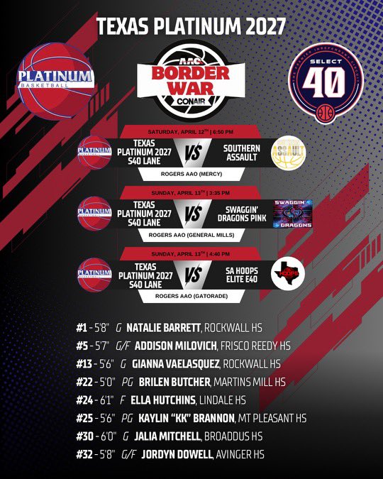 Brilen Butcher (@brilenbutcher22) on Twitter photo So excited to get back on the court with this group of girls. We ended our first tournament together off strong and I’m looking forward to where this season will go!! Would love for yall to come check us out this weekend in Arkansas.
<a href="/Platinumbball/">Platinum Basketball (Select 40 Member)</a> So excited to get back on the court with this group of girls. We ended our first tournament together off strong and I’m looking forward to where this season will go!! Would love for yall to come check us out this weekend in Arkansas.
<a href="/Platinumbball/">Platinum Basketball (Select 40 Member)</a>