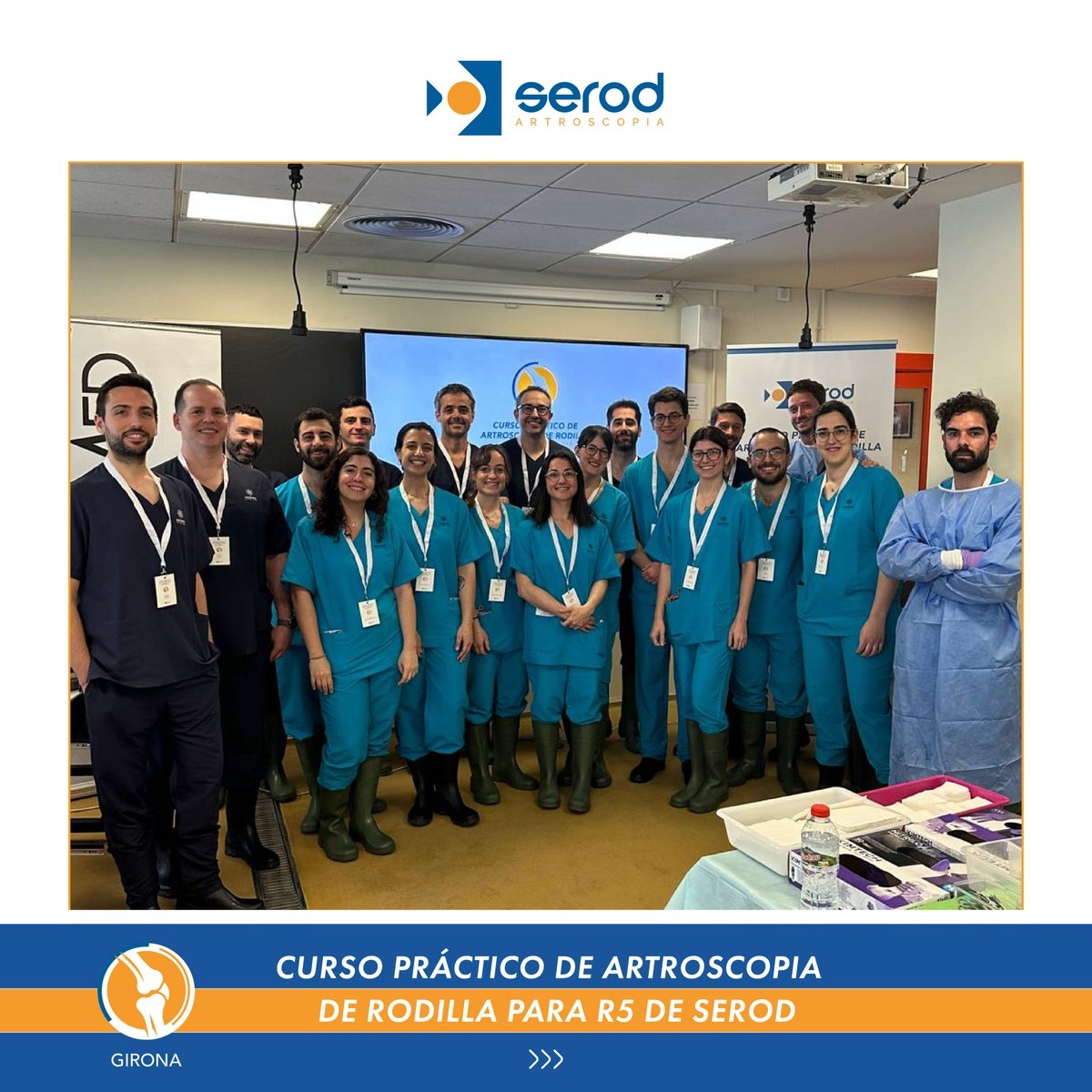 serod_sociedad's tweet photo. Felices tras una edición más del CURSO PRÁCTICO DE ARTROSCOPIA DE RODILLA SEROD, esta vez en 📍Girona

Cerramos el 1º turno de esta edición (¡mañana y pasado más y mejor!) con muy buen sabor de boca.

🙏Gracias a todos los participantes por su esfuerzo, así como a los profesores. https://t.co/SmRYay9vF8
