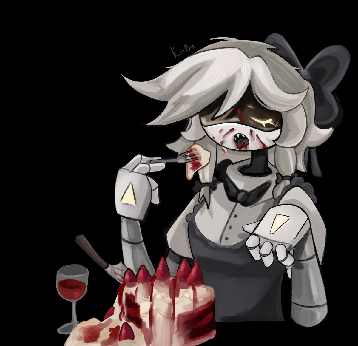 They were delicious #murderdrones #murderdronesart #art #murderdronescyn #envy