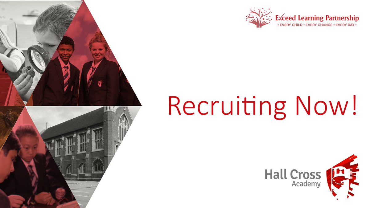 Exceed Learning Partnership (@exceedlp) on Twitter photo We are excited to announce that <a href="/officialhallx/">Hall Cross Academy</a> have vacancies for:
- Teacher of Maths (32.5 hours, permanent, full time)
This is an amazing opportunity!
Click here to apply ow.ly/g5rp50VbCnk We are excited to announce that <a href="/officialhallx/">Hall Cross Academy</a> have vacancies for:
- Teacher of Maths (32.5 hours, permanent, full time)
This is an amazing opportunity!
Click here to apply ow.ly/g5rp50VbCnk
