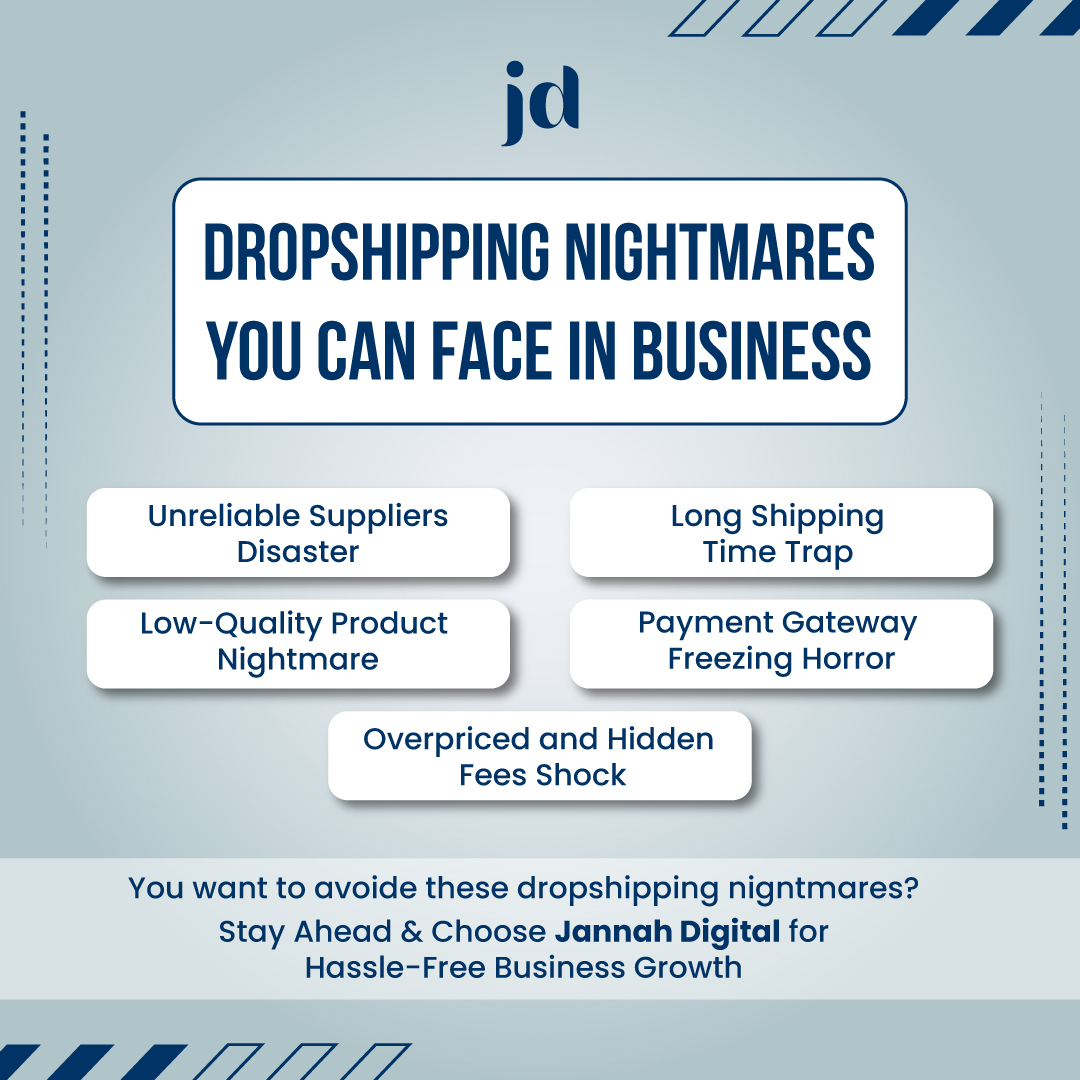 JannahDigital's tweet image. &amp;lt;&amp;lt;&amp;lt; ⚠️ Avoid These Drop shipping Nightmares Before They Sink Your Business! &amp;gt;&amp;gt;&amp;gt;

#DropshippingProblems #EcommerceStruggles #SupplierIssues #ShippingDelays #LowQualityProducts #PaymentGateway #BusinessGrowth #AvoidScams #DropshippingTips #EcommerceSuccess #OnlineBusiness