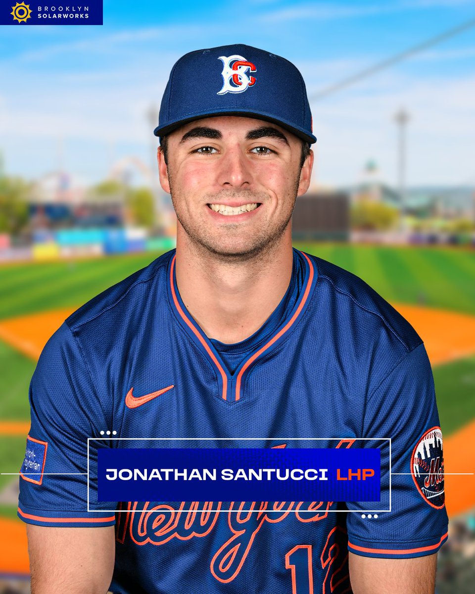 BKCyclones's tweet photo. Today's starting pitcher is LHP Jonathan Santucci, presented by Brooklyn SolarWorks. https://t.co/QiL2Lu3Gj0