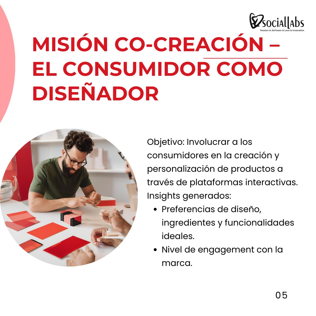 SocialLabsBCN's tweet photo. 🤝 Misión Co-Creación
Tus consumidores diseñan contigo.
✅ Crea productos que nacen del deseo real del mercado, no de la suposición. https://t.co/34xUJNME18