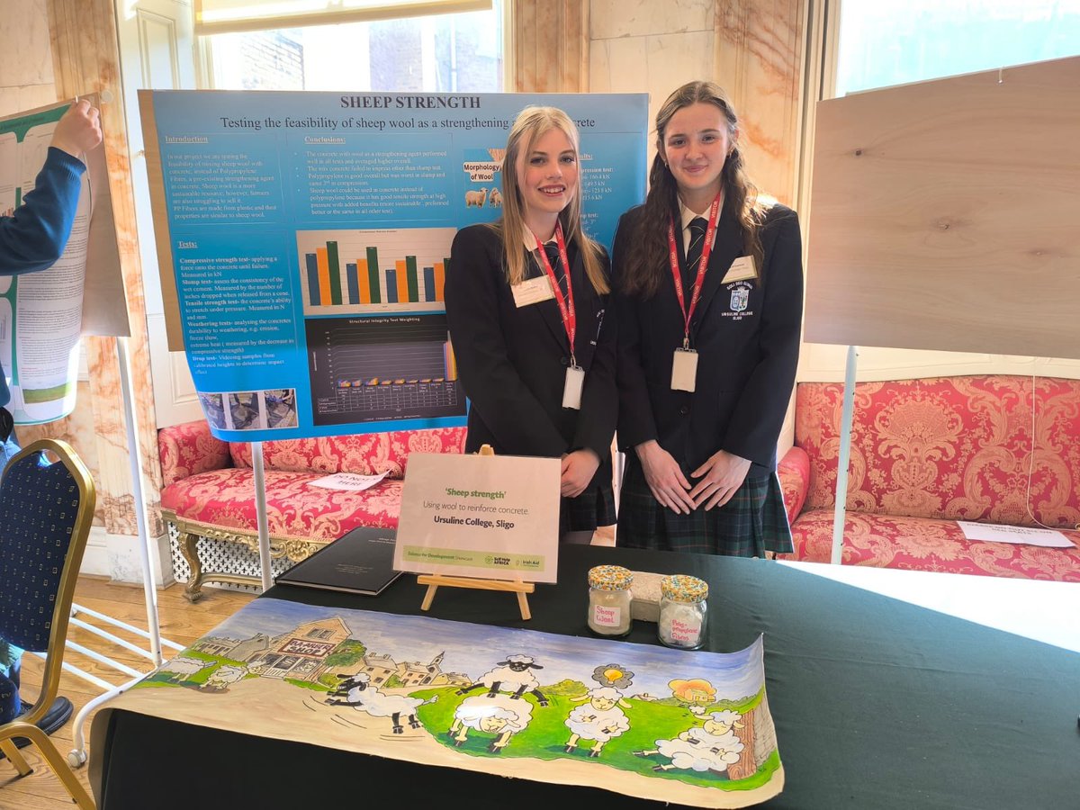 The fabulous students of Ursuline College Sligo have 2 projects in the Department of Foreign Affairs, Iveagh House. Amber, Aoife and Jessica are displaying their sustainable projects at the Self Help Africa Showcase today. Well done girls!! <a href="/selfhelpafrica/">Self Help Africa</a> <a href="/lecheiletrust1/">Le Chéile Schools Trust</a>
