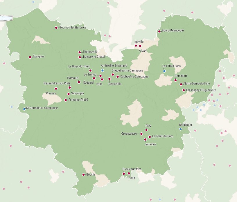 #Ruralité | 4 nouvelles communes de l’#Eure rejoignent les "Villages d’avenir"

👏Félicitations à Breuilpont, Les Trois Lacs, Saint-Germain-la-Campagne et Amfreville-Saint-Amand

🎯Soutenir les projets des villages de - de 3 500 habitants (revitalisation des centre-bourgs, etc.)