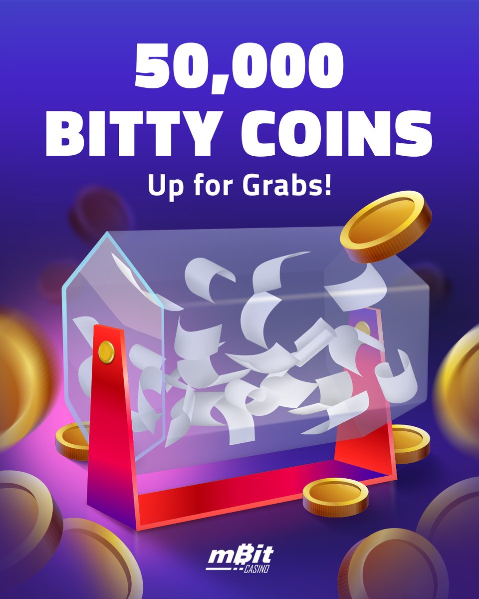 mBitCasino's tweet image. 🤞 BITTY COINS DRAW ✌️

Looking for some extra bitty coins to cop more #bonuses, #freespins and #shop wheels? We got you! 🎁

Opt in to our #promo by Apr 10 and you can #win one of 100 batches of 500 bitty coins 🙌

Start collecting your entries today! 🤑  ow.ly/cRG350Vxn1a
