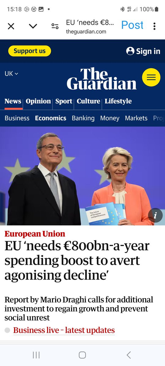 09ef5c31adab42f's tweet image. The EU is in deep decline.
That's what happens when you put unelected failed politicians and crooks in charge.
Europe/EU has ponced off the US for decades,it's time they grew up and put their hands in their own pockets. 
#LuxLeaks
#Juncker 
youtu.be/1ZlBy1G9BsQ?si…