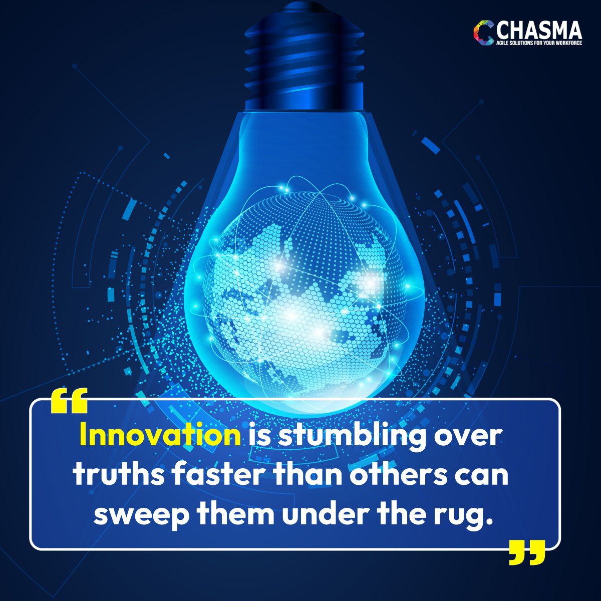 ChasmaPlace's tweet image. The universe rewards those who chase curiosity. 

Innovation is stumbling over truths faster than others can sweep them under the rug. – Adapted from Sidney Harris
@ChasmaPlace
#DeepTech #FutureMakers #CodeAndConquer #ChasmaIO #WednesdayWin #StayWeird