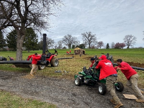 LeyCompany's tweet image. The biggest main is in at Oak Hill 💪
Laterals up next—then it’s time to watch water fly 💦

#GolfCourseConstruction #TurfLife #GolfIrrigation
@ToroGolf @StorrTractor @ButlerIrrigate @MikeHartley66  @Bradhelcoski @GCBAA