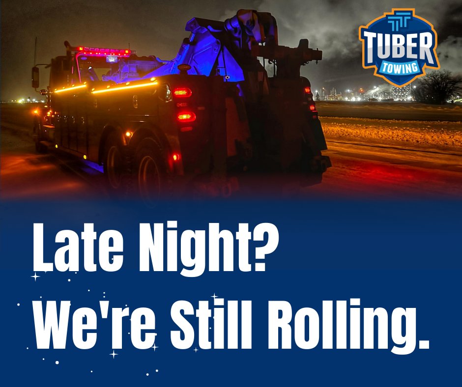 TuberTowing's tweet photo. Emergencies don’t wait for daylight. 🌙🚚 Whether it’s 2 a.m. or 2 p.m., Tuber Towing is ready to help. Your reliable, around-the-clock towing team.

📞 Call 587-598-8237 anytime.

#TuberTowing #24HourService #NighttimeRescue #ReliableTowing #TowedByTuber https://t.co/DBbl6vuNqT