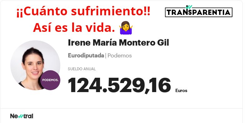 Luz15913002's tweet photo. @ElenaArmesto Vinieron a regenerar la vida política y a cargarse a la casta. 🤷🏻‍♀️

Bueno, eso fue antes de incorporarse sin trabas* a la vida política y a convertirse en castíssssima.

*¿En dónde quedaron aquello de cobrar 3 veces el SMI y de acotar sus legislaturas a 2?
#TodoEsMentira https://t.co/sQsTQtGeMY