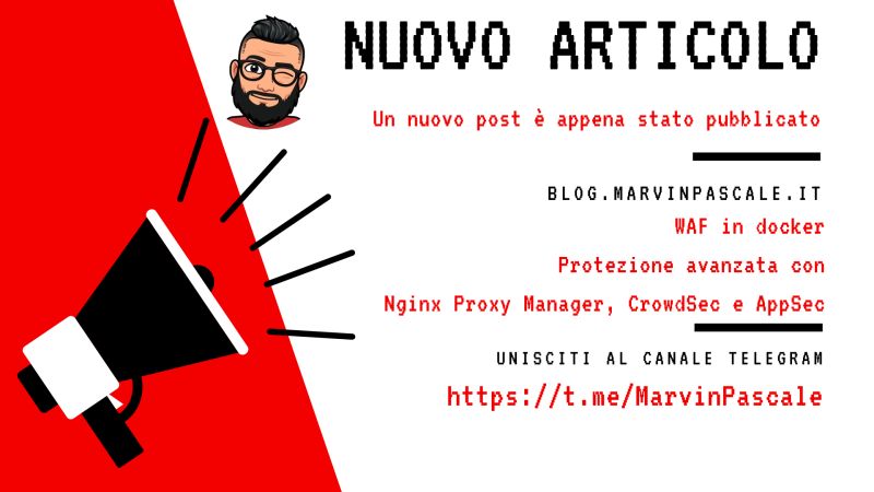Crowd_Security's tweet image. 🇮🇹 Calling all of our Italian-speaking cybersecurity pros! We have an insightful article and video for you!
Our Ambassador @l_onnipotente dives into deploying a Web Application Firewall in a containerized environment using Docker, Docker Compose, Nginx Proxy Manager, and…