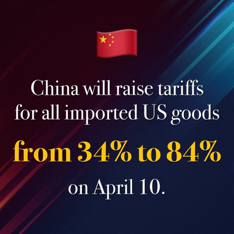 China Retaliates AGAIN😳🧐

#TrumpTariffs #China