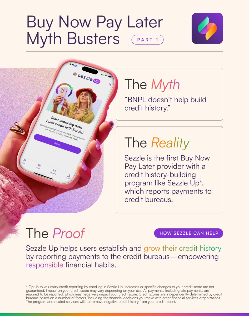 We’re busting the myth that BNPL can’t support credit health.

In reality, some BNPL options are designed to align with long-term financial goals—not just short-term spending.