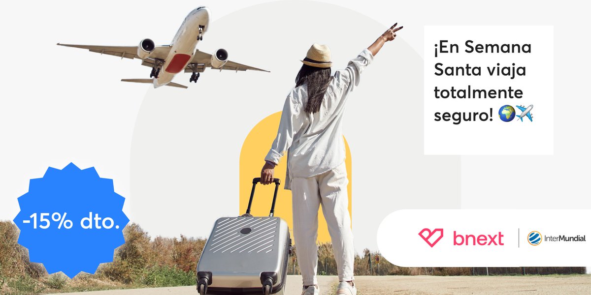 ¡En Semana Santa viaja totalmente seguro con Intermundial!🌍✈️
🔹Cobertura para cualquier imprevisto. 
🔹Atención 24/7 
🔹-15% descuento exclusivo con el código IMBNEXT
¡Último día para asegurar tu viaje y disfruta de estar cubierto con descuento!✨
➡️cutt.ly/hrdDKRmm
