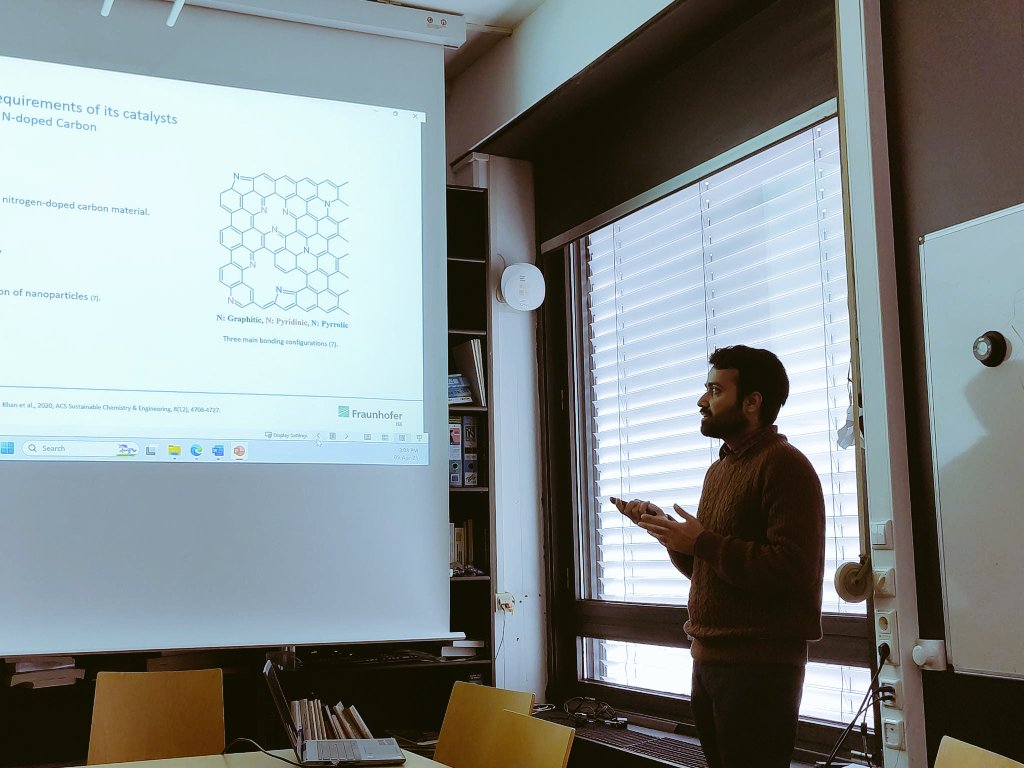 Energy Conversion and Storage, TUM (@ecs_tum) on Twitter photo Many congratulations to Atif for successfully defending his MSc thesis! His work focused on non-noble metal catalysts on hydrothermally derived carbon supports. All the best for your future!
<a href="/TU_Muenchen/">TU München</a> <a href="/TUMCatalysis/">Catalysis Research Center</a> Many congratulations to Atif for successfully defending his MSc thesis! His work focused on non-noble metal catalysts on hydrothermally derived carbon supports. All the best for your future!
<a href="/TU_Muenchen/">TU München</a> <a href="/TUMCatalysis/">Catalysis Research Center</a>