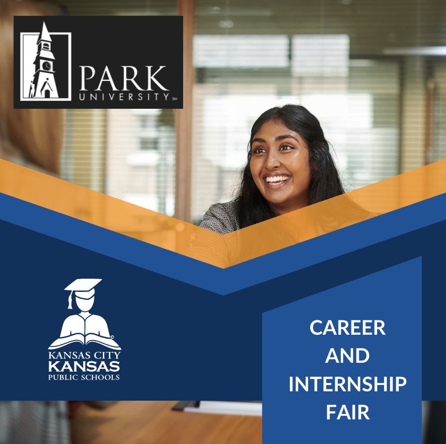 <a href="/kckschools/">Kansas City, Kansas Public Schools</a> recruiters are at <a href="/ParkUniversity/">Park University</a> today for the Career and Internship fair! Join the team and get #bettereveryday