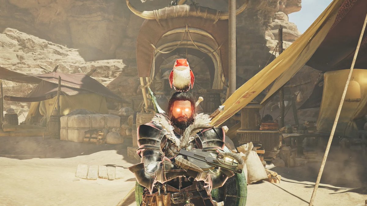 MHW_Cosy's tweet photo. 何かが頭に舞い降りたっっっ！？ #MHWilds https://t.co/IJ6s9eYIO3