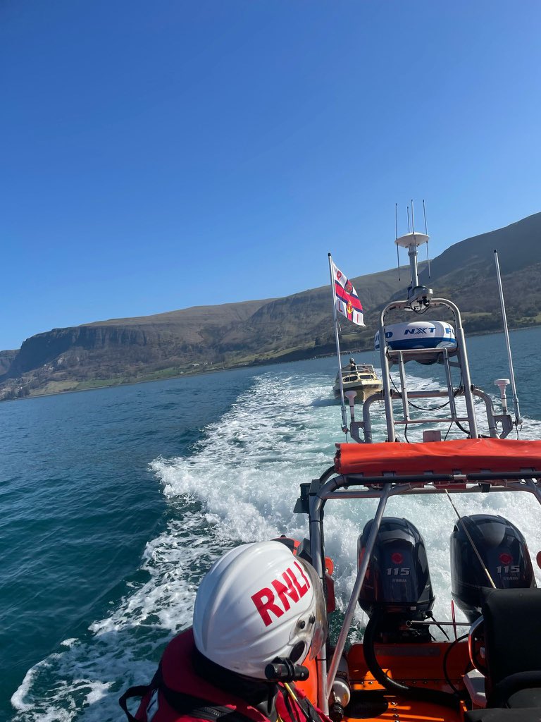 RNLI Red Bay (@redbaycrew) on Twitter photo <a href="/Redbaycrew/">RNLI Red Bay</a> launched on service today Wednesday 9th April <a href="/15/">Mona Lisa.</a>.09 to go to the aid of a 16ft pleasure boat with two persons on board off Waterfoot beach. The vessel suffered engine issues. Lifeboat crew towed to boat safely to Cushendall. All safe and well. <a href="/Redbaycrew/">RNLI Red Bay</a> launched on service today Wednesday 9th April <a href="/15/">Mona Lisa.</a>.09 to go to the aid of a 16ft pleasure boat with two persons on board off Waterfoot beach. The vessel suffered engine issues. Lifeboat crew towed to boat safely to Cushendall. All safe and well.