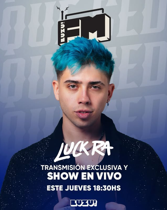mirostream's tweet photo. #Streaming | Este jueves a las 18:30hs, @crisvanadia transmitirá en vivo con #FMLuzu el lanzamiento del nuevo disco de @luckraok llamado #QueSed 👇 https://t.co/JmkFHm1i4V
